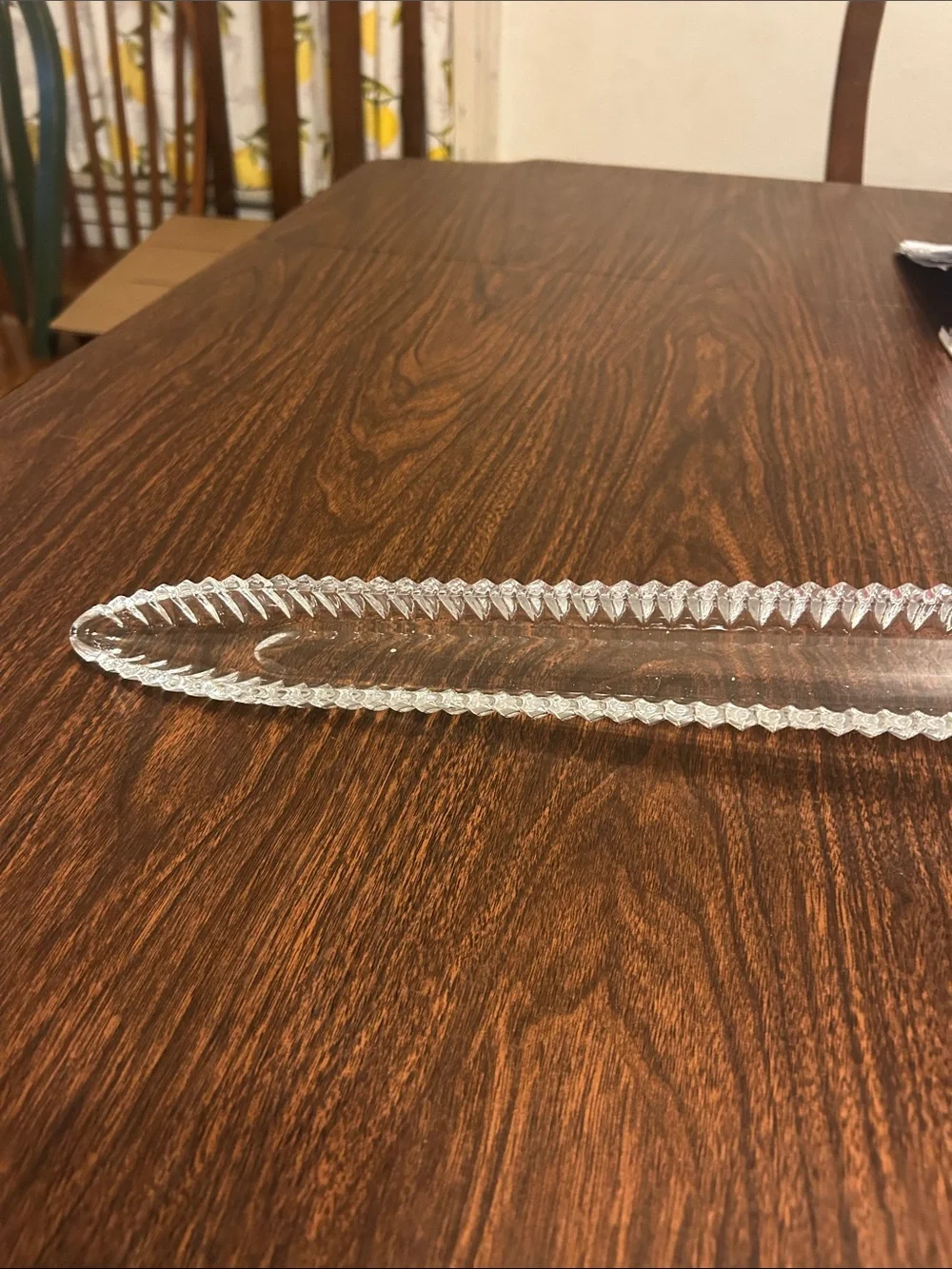Vintage Godinger Crystal 16” olive dish